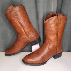 ARIAT Heritage Brown Leather Western Roper Cowboy Boots Women's Size 8.5